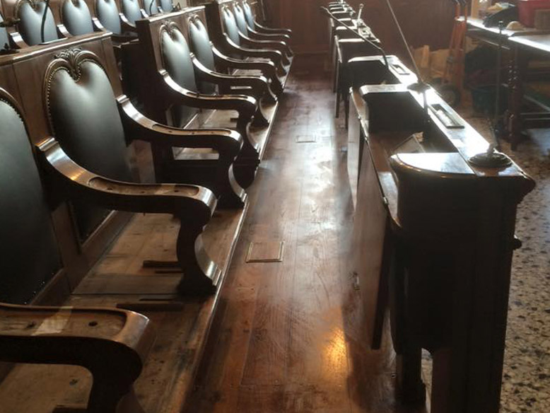 restauro parquet Ca'Farsetti