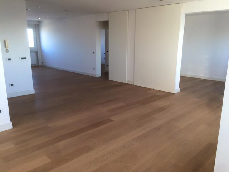 pavimento in rovere trattato